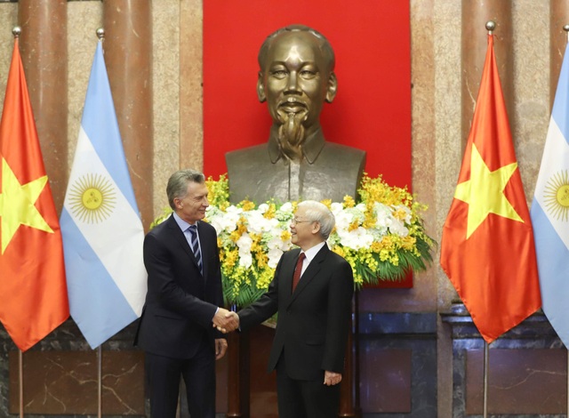 Tổng Bí thư, Chủ tịch nước Nguyễn Phú Trọng hội đàm với Tổng thống Argentina - 1 Tổng Bí thư, Chủ tịch nước Nguyễn Phú Trọng hội đàm với Tổng thống Argentina - 1