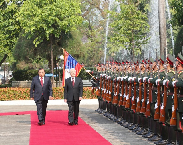 Tổng Bí thư, Chủ tịch nước Nguyễn Phú Trọng hội đàm với Tổng Bí thư, Chủ tịch nước Lào - Ảnh minh hoạ 2