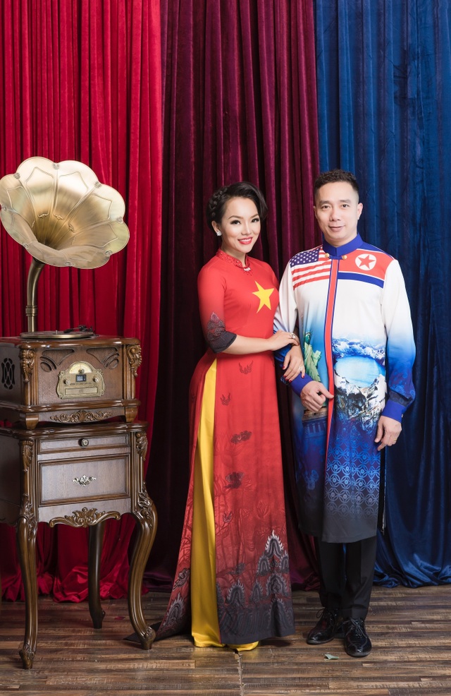 NTK Đỗ Trịnh Hoài Nam và ca sĩ Thái Thuỳ Linh ăn ý trong BST áo dài đặc biệt - 6 NTK Đỗ Trịnh Hoài Nam và ca sĩ Thái Thuỳ Linh ăn ý trong BST áo dài đặc biệt - 6