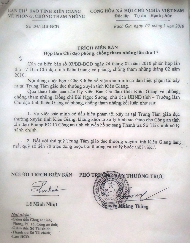 Kiên Giang: 10 cơ quan vào cuộc… “bắt con kiến, bỏ con voi” (?!) - 2 Kiên Giang: 10 cơ quan vào cuộc… “bắt con kiến, bỏ con voi” (?!) - 2