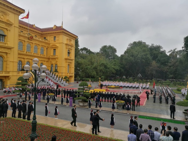 Lễ đón chính thức Chủ tịch Triều Tiên Kim Jong-un tại Phủ Chủ tịch - 1