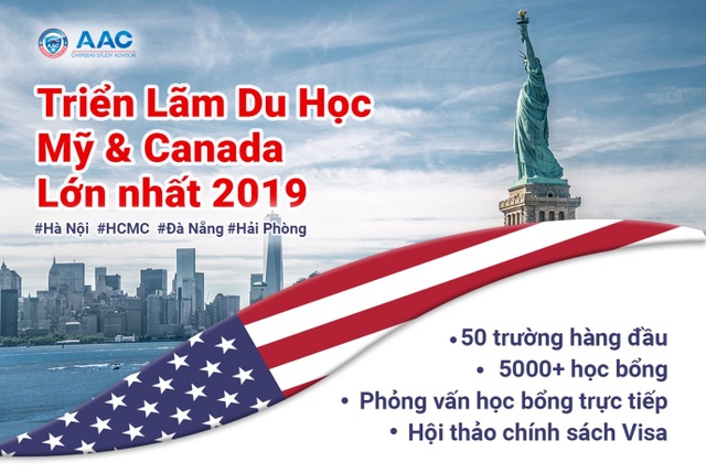 Triển lãm du học 50 trường Mỹ Canada lớn nhất 2019 - 1 Triển lãm du học 50 trường Mỹ Canada lớn nhất 2019 - 1