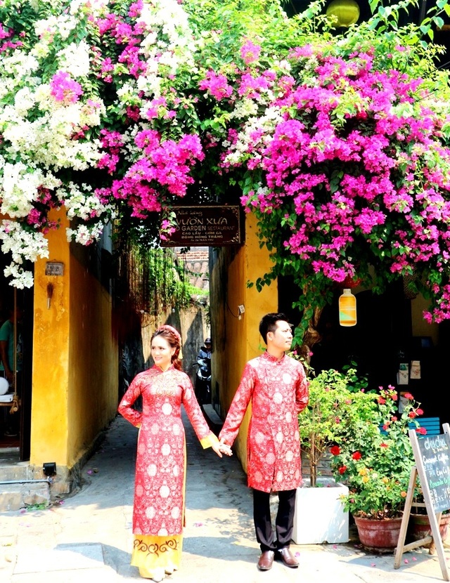 Hoa giấy ở Hội An Hoa giấy ở Hội An