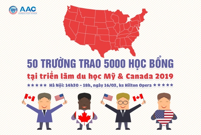 Săn 5000 học bổng “khủng” tại triển lãm Mỹ Canada 2019 - 1 Săn 5000 học bổng “khủng” tại triển lãm Mỹ Canada 2019 - 1