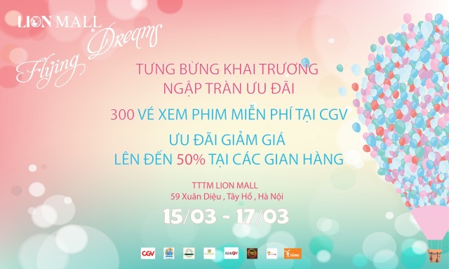 Ngập tràn ưu đãi hấp dẫn trong chuỗi sự kiện khai trương TTTM Lion Mall - 4 Ngập tràn ưu đãi hấp dẫn trong chuỗi sự kiện khai trương TTTM Lion Mall - 4