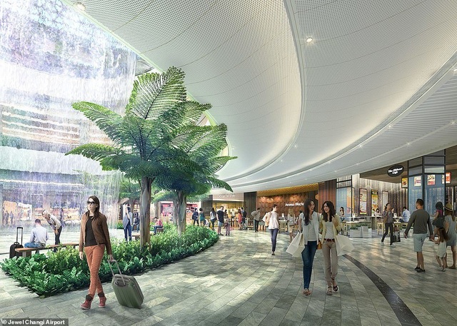 Sân bay Singapore mở cửa khu rừng và thác nước nhân tạo lớn nhất thế giới - 1 Sân bay Singapore mở cửa khu rừng và thác nước nhân tạo lớn nhất thế giới - 1