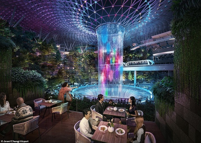 Sân bay Singapore mở cửa khu rừng và thác nước nhân tạo lớn nhất thế giới - 3 Sân bay Singapore mở cửa khu rừng và thác nước nhân tạo lớn nhất thế giới - 3