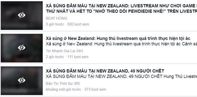 Video vụ xả súng ở New Zealand vẫn liên tục được chia sẻ trên YouTube, Facebook - 3 Video vụ xả súng ở New Zealand vẫn liên tục được chia sẻ trên YouTube, Facebook - 3