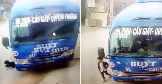 Cú bẻ lái kịp thời giúp bé trai thoát chết trong tích tắc - 1 Cú bẻ lái kịp thời giúp bé trai thoát chết trong tích tắc - 1