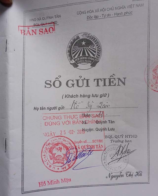 Nghệ An: Hàng chục hộ dân gửi tiền vào Quỹ hỗ trợ nông dân xã rồi… mỏi mòn đi đòi! - 2 Nghệ An: Hàng chục hộ dân gửi tiền vào Quỹ hỗ trợ nông dân xã rồi… mỏi mòn đi đòi! - 2