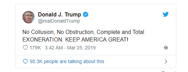 Công tố viên đặc biệt khẳng định ông Trump không thông đồng với Nga - 3 Công tố viên đặc biệt khẳng định ông Trump không thông đồng với Nga - 3
