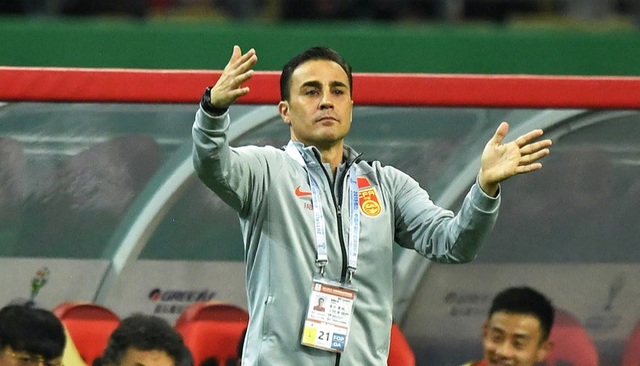 Thua cả 2 trận, danh thủ Fabio Cannavaro rời ghế HLV tuyển Trung Quốc?