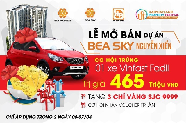 Cơ hội nhận ưu đãi lên tới 500 triệu tại Lễ mở bán Bea Sky Nguyễn Xiển - 1 Cơ hội nhận ưu đãi lên tới 500 triệu tại Lễ mở bán Bea Sky Nguyễn Xiển - 1