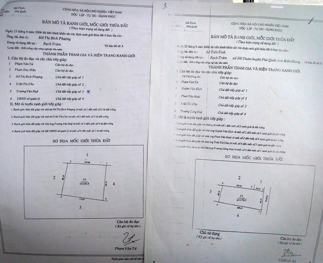 Đất vàng đang tranh chấp, huyện Phú Quốc vẫn cấp sổ đỏ: Phòng TNMT phớt lờ chỉ đạo? - 6 Đất vàng đang tranh chấp, huyện Phú Quốc vẫn cấp sổ đỏ: Phòng TNMT phớt lờ chỉ đạo? - 6