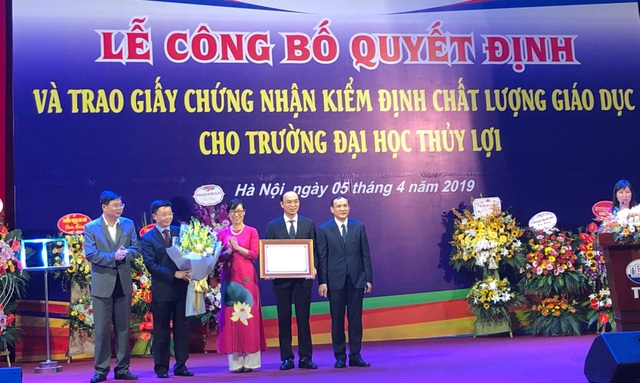 Trường ĐH Thủy Lợi xuất sắc đạt 95 % tiêu chí về kiểm định chất lượng giáo dục - 1 Trường ĐH Thủy Lợi xuất sắc đạt 95 % tiêu chí về kiểm định chất lượng giáo dục - 1