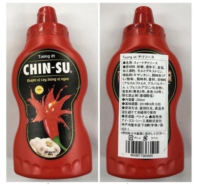 Nhật Bản thu hồi hơn 18.000 chai tương ớt Chinsu nhập khẩu không đảm bảo - 1 Nhật Bản thu hồi hơn 18.000 chai tương ớt Chinsu nhập khẩu không đảm bảo - 1