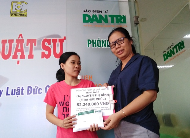 Hơn 82 triệu đồng đến với bé Hữu Phúc - 1 Hơn 82 triệu đồng đến với bé Hữu Phúc - 1