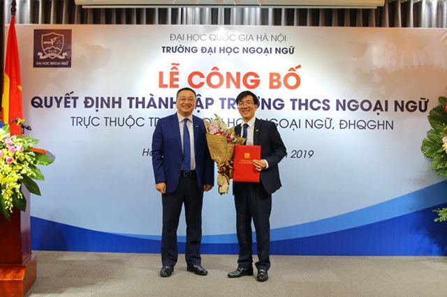 Thành lập trường THCS ngoại ngữ trực thuộc Trường ĐH Ngoại ngữ - ĐH QGHN - 3 Thành lập trường THCS ngoại ngữ trực thuộc Trường ĐH Ngoại ngữ - ĐH QGHN - 3
