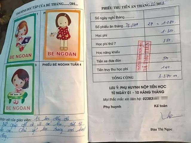 Bé 5 tuổi bị trường thông báo ngừng nhận vì thiếu tiền đóng học 14 tháng? - 3 Bé 5 tuổi bị trường thông báo ngừng nhận vì thiếu tiền đóng học 14 tháng? - 3