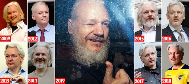 Sự thay đổi kinh ngạc của ông chủ WikiLeaks sau 7 năm lẩn trốn - 1 Sự thay đổi kinh ngạc của ông chủ WikiLeaks sau 7 năm lẩn trốn - 1