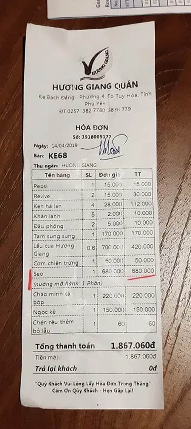 Phú Yên thông tin về vụ khách du lịch tố bị “chém” đĩa sò điệp có giá 680.000 đồng - 1 Phú Yên thông tin về vụ khách du lịch tố bị “chém” đĩa sò điệp có giá 680.000 đồng - 1