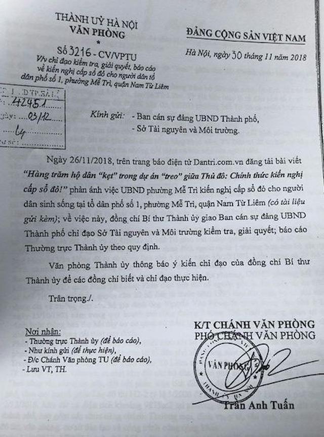 Người dân đợi tín hiệu từ Sở Quy hoạch kiến trúc sau chỉ đạo của Bí thư thành uỷ Hà Nội! - 1 Người dân đợi tín hiệu từ Sở Quy hoạch kiến trúc sau chỉ đạo của Bí thư thành uỷ Hà Nội! - 1