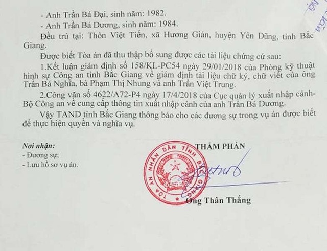 Toà án tỉnh Bắc Giang còn “ngâm” vụ dân kiện quan đến bao giờ? - 4 Toà án tỉnh Bắc Giang còn “ngâm” vụ dân kiện quan đến bao giờ? - 4