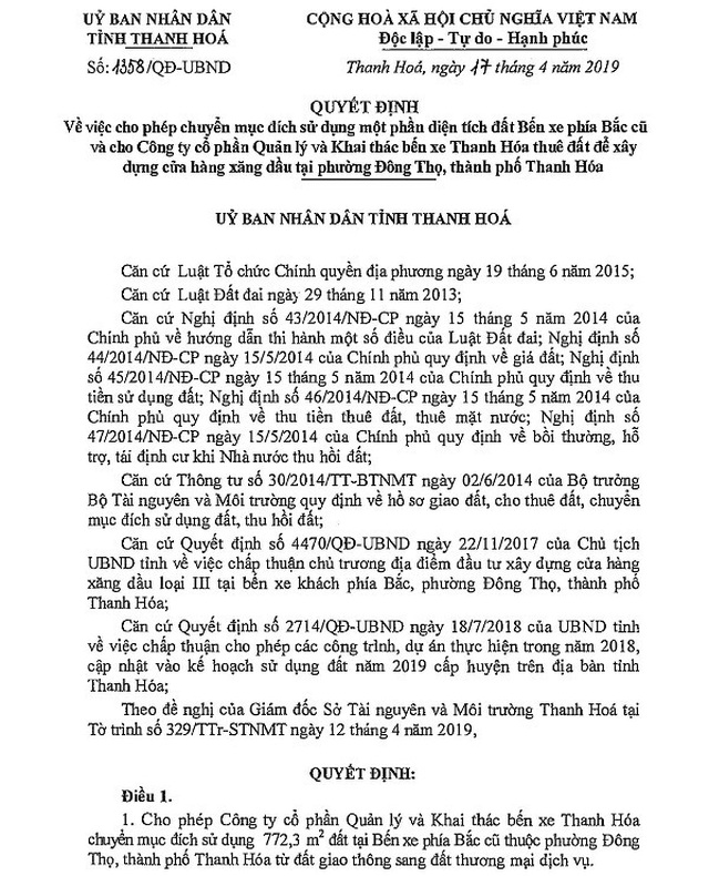 Dự án xăng dầu vi phạm đã được hợp thức hóa? - 1 Dự án xăng dầu vi phạm đã được hợp thức hóa? - 1