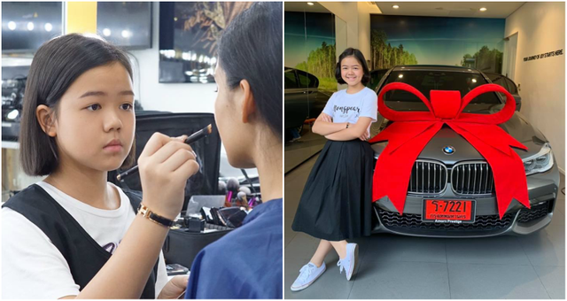 Chuyên gia trang điểm 12 tuổi tự mua xe BMW ăn mừng sinh nhật