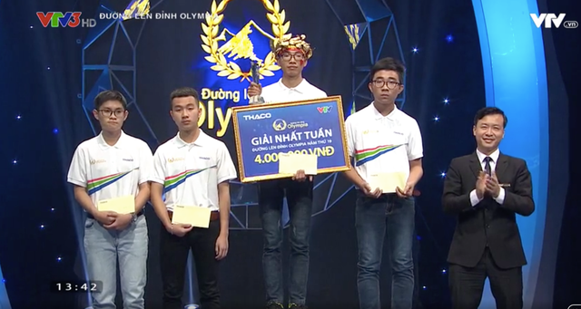Nam sinh Thái Nguyên giành chiến thắng cuộc thi Tuần Olympia - 3 Nam sinh Thái Nguyên giành chiến thắng cuộc thi Tuần Olympia - 3