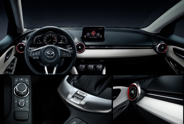 Không gian nội thất của Mazda2sd