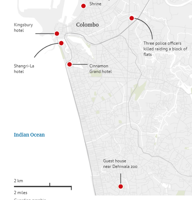 8 vụ đánh bom liên tiếp nhằm vào nhà thờ, khách sạn Sri Lanka, 207 người chết - 2