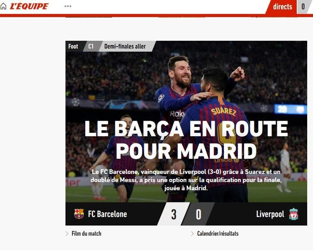 Báo chí thế giới ngả mũ trước “thiên tài” Lionel Messi - 5 Báo chí thế giới ngả mũ trước “thiên tài” Lionel Messi - 5
