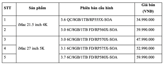 Apple bán hàng loạt thế hệ iPad, iMac mới tại Việt Nam - 4