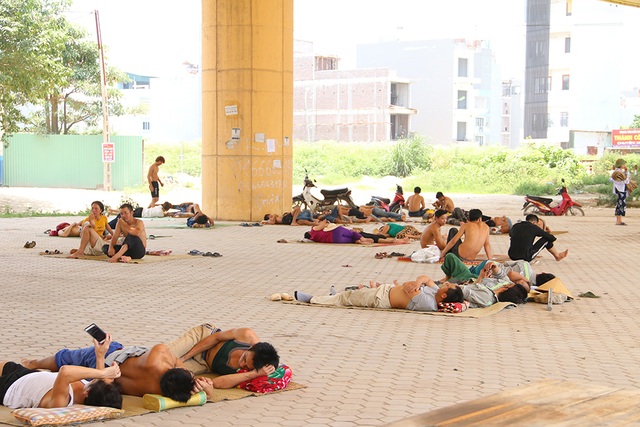 Gầm cầu thành nơi trốn nắng như đổ lửa ở Hà Nội - 2 Gầm cầu thành nơi trốn nắng như đổ lửa ở Hà Nội - 2