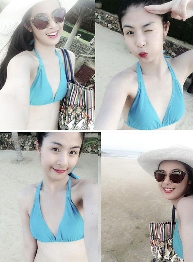 Hoa hậu Ngọc Hân bất ngờ mặc áo tắm khoe body sau nhiều năm đăng quang - 6