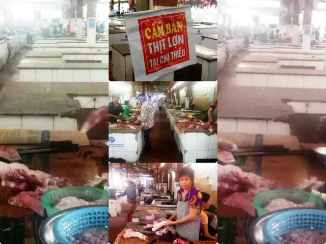 Hàng trăm sạp thịt lợn “gác thớt”: Chỉ được phép tiêu thụ trong vùng dịch - 1 Hàng trăm sạp thịt lợn “gác thớt”: Chỉ được phép tiêu thụ trong vùng dịch - 1