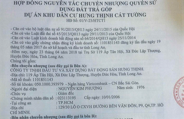 Long An: Bất ngờ thanh tra dự án Hưng Thịnh Cát Tường sau phản ánh của người dân - 2 Long An: Bất ngờ thanh tra dự án Hưng Thịnh Cát Tường sau phản ánh của người dân - 2