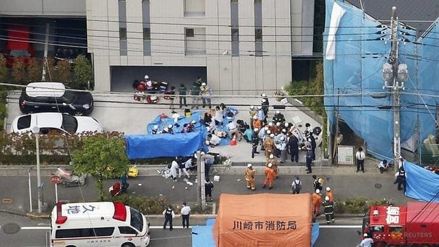 Tấn công bằng dao kinh hoàng gần Tokyo, 2 người chết, 17 người bị thương