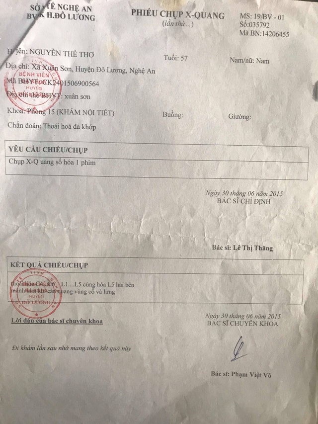 Nghệ An: Bị “kết án” thương binh giả, người cựu binh đội đơn kêu cứu - 14 Nghệ An: Bị “kết án” thương binh giả, người cựu binh đội đơn kêu cứu - 14