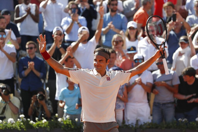 Roland Garros 2019: Federer thắng nhàn tại trận thứ 400 ở Grand Slam