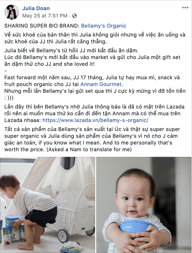 Bellamy’s Organic – thương hiệu thực phẩm hữu cơ cho bé gây xôn xao trong giới hot mom sành sỏi - 5 Bellamy’s Organic – thương hiệu thực phẩm hữu cơ cho bé gây xôn xao trong giới hot mom sành sỏi - 5