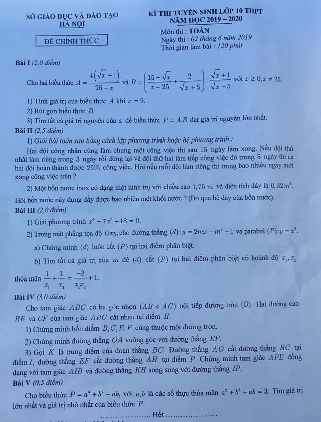 Vì sao học sinh thi vào lớp 10 Hà Nội khóc ròng khi tan thi môn Toán? - 1