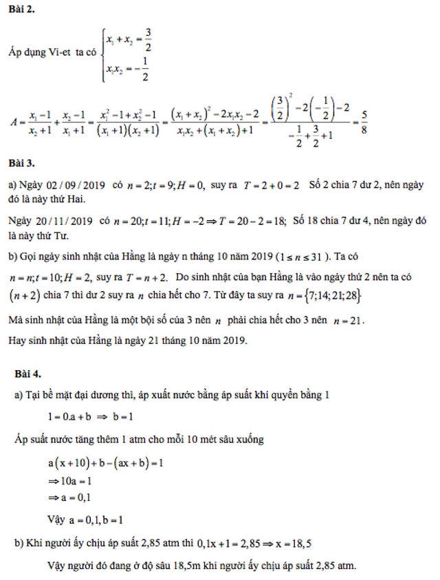 Tuyển sinh lớp 10 TPHCM năm 2019: Hướng dẫn giải đề Toán - 4