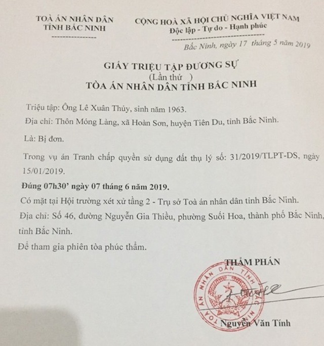 Bắc Ninh: Toà án, chính quyền “vênh” quan điểm, người dân lĩnh đủ! - 8 Bắc Ninh: Toà án, chính quyền “vênh” quan điểm, người dân lĩnh đủ! - 8