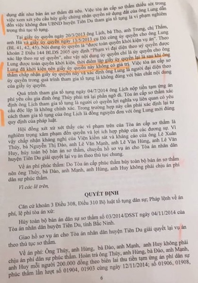 Bắc Ninh: Toà án, chính quyền “vênh” quan điểm, người dân lĩnh đủ! - 4 Bắc Ninh: Toà án, chính quyền “vênh” quan điểm, người dân lĩnh đủ! - 4