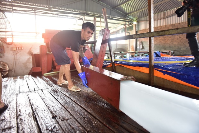 Bên trong xưởng đá lạnh khổng lồ ướp vải thiều Bắc Giang - 8 Bên trong xưởng đá lạnh khổng lồ ướp vải thiều Bắc Giang - 8