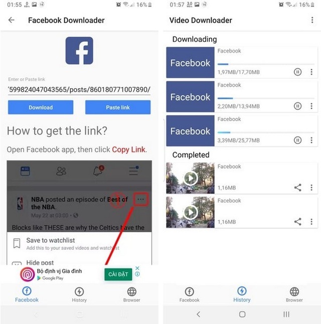 Thủ thuật giúp dễ dàng download video từ Facebook về smartphone - Ảnh minh hoạ 2