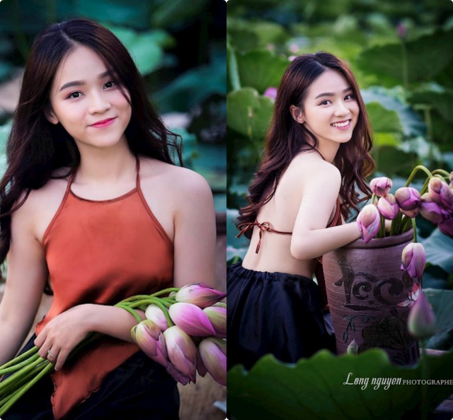 Những thiếu nữ mặc thế này đẹp hút mắt ở hồ sen, cần gì khoe thân - 1 Những thiếu nữ mặc thế này đẹp hút mắt ở hồ sen, cần gì khoe thân - 1