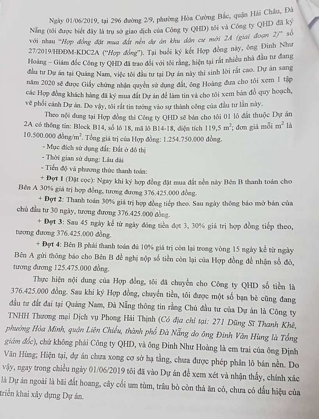 Người dân tố công ty bán đất “ảo” ở Khu đô thị mới Điện Nam-Điện Ngọc Người dân tố công ty bán đất “ảo” ở Khu đô thị mới Điện Nam-Điện Ngọc